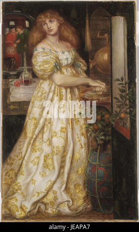 Dante Gabriel Rossetti - Lucrezia Borgia - 1871 Foto Stock