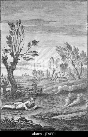 Si tratta di un'illustrazione di "della architettura della pittura e della statua", un trattato d'arte sull'architettura, la pittura e la scultura, che descrive specificamente i principi della composizione artistica. Foto Stock