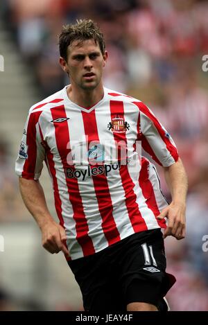 DARYL MURPHY SUNDERLAND FC STADIO DELLA LUCE SUNDERLAND INGHILTERRA 04 Agosto 2007 Foto Stock