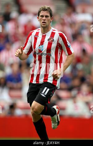 DARYL MURPHY SUNDERLAND FC STADIO DELLA LUCE SUNDERLAND INGHILTERRA 04 Agosto 2007 Foto Stock