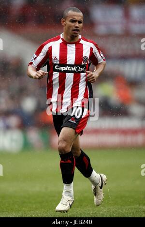 DANNY WEBBER SHEFFIELD UNITED FC BRAMALL LANE SHEFFIELD INGHILTERRA 13 Maggio 2007 Foto Stock