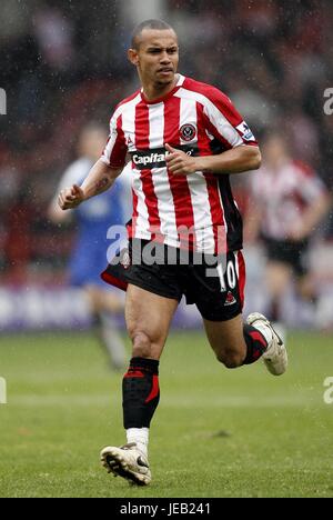 DANNY WEBBER SHEFFIELD UNITED FC BRAMALL LANE SHEFFIELD INGHILTERRA 13 Maggio 2007 Foto Stock