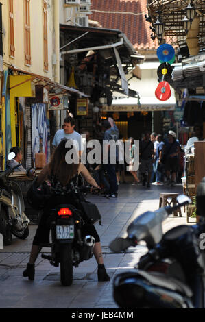 Vista generale di Atene fuggire dal mercato, Grecia Foto Stock