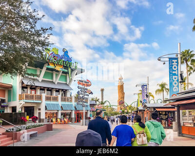 ORLANDO, Stati Uniti d'America - 05 gennaio 2017: l'isola dell' avventura della Universal Studios Orlando. Universal Studios Orlando è un parco a tema resort di Orlando, Florida. Foto Stock