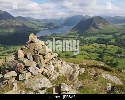 Crummock acqua da loweswater fells, cumbria, Regno Unito Foto Stock