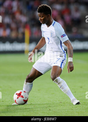 Grigio Demarai durante UEFA Europei Under-21 match tra Inghilterra e Polonia a Kolporter Arena il 22 giugno 2017 in Kielce, Polonia. (Foto di MB Media) Foto Stock