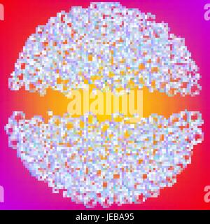 Shampoo schiuma con colorate bolle realistica Illustrazione Vettoriale