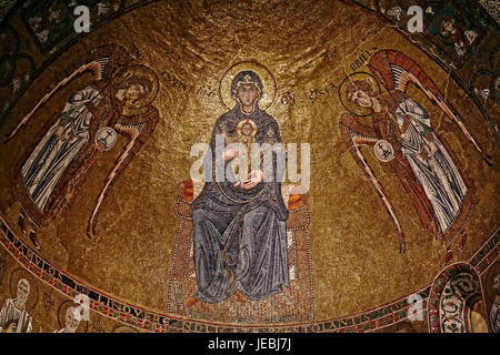 Italia Friuli Venezia Giulia Trieste chiesa di San Giusto mosaico di abside Foto Stock