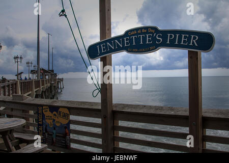 Jennettes Pier Head Nag North Carolina Outer Banks Foto Stock