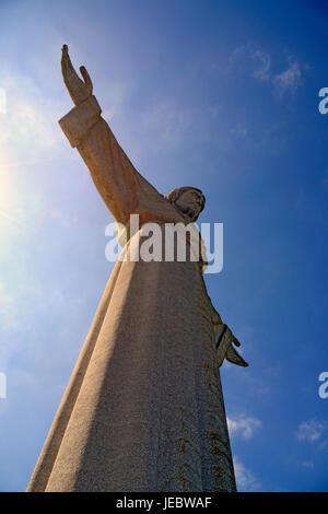 Cristo Re Cristo Rei statua Almada Lisbona Portogallo UE Foto Stock