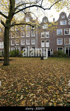 Holland, Paesi Bassi, Amsterdam, Begijnhof, Foto Stock
