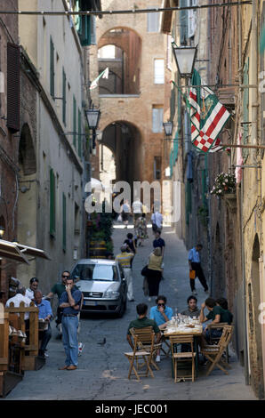 L'Italia, Toscana, Siena, scene di strada, Foto Stock