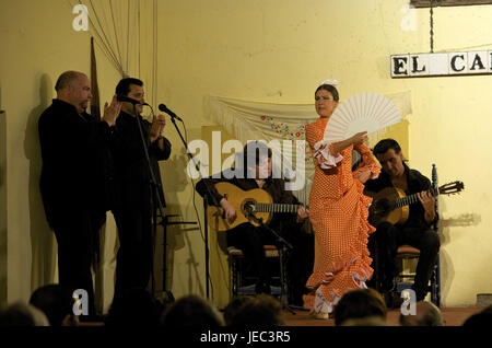 Spagna, Andalusia, flamenco in Tablao Cardenal, Foto Stock