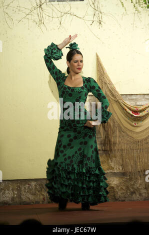 Spagna, Andalusia, flamenco, ballerino in Tablao Cardenal, Foto Stock