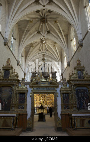 Spagna, Castiglia e Leon, Burgos, Certosa, Cartuja de Miraflores, interior design, Foto Stock