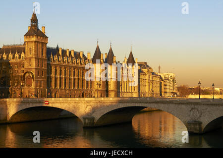 Francia, Parigi, edificio sulla Binneninsel Ile de la Cité, Foto Stock