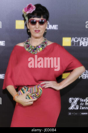 Attrice spagnola Rossy de Palma frequenta l Accademia del Profumo Awards 2017 presso la Zarzuela Teather con: Rossy de Palma dove: Madrid, Spagna Quando: 22 maggio 2017 Credit: Oscar Gonzalez/WENN.com Foto Stock