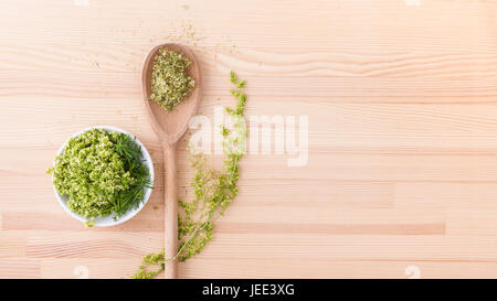 Freschi e Secchi bedstraw Hedge Foto Stock