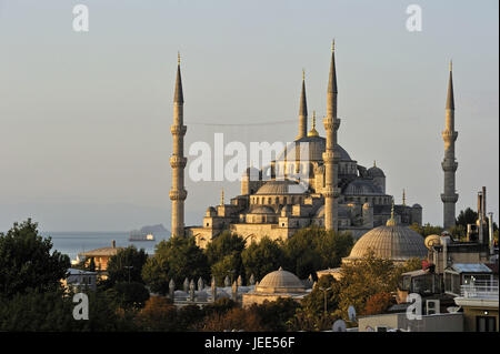 Turchia, Istanbul, del sultano Ahmed la moschea, la moschea blu, Foto Stock