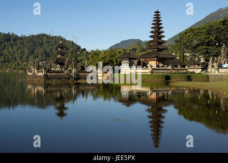 Asia Indonesia Bali, Pura Ulun Danu Bratan tempio, Foto Stock