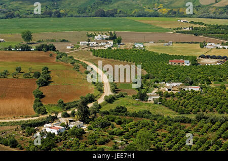 Lo scenario, Arcos de la Frontera, Andalusia, Spagna Foto Stock