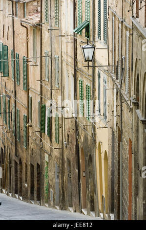 L'Italia, Toscana, Siena, città vecchia, case, Foto Stock