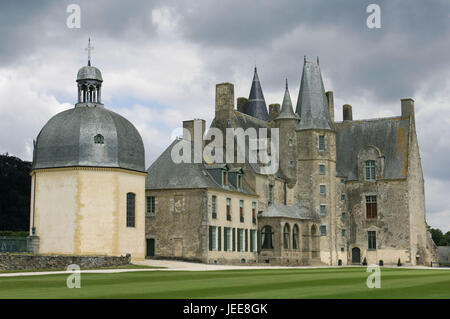 Band, serratura, Chateau del Rochers-Sevigne, Vitre, Bretagna, Francia, Foto Stock