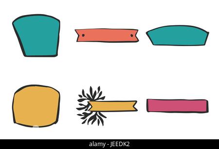 Vector icon set del cartello stradale Illustrazione Vettoriale