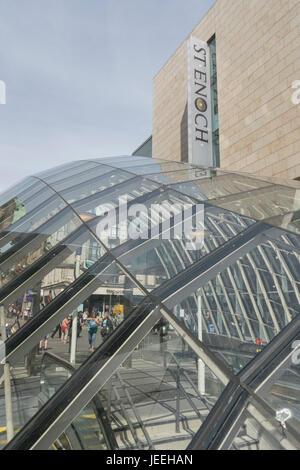 St Enoch subway ingresso,St Enoch Square,Glasgow, Scotland, Regno Unito Foto Stock