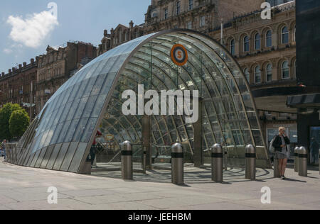 St Enoch subway ingresso,St Enoch Square,Glasgow, Scotland, Regno Unito Foto Stock