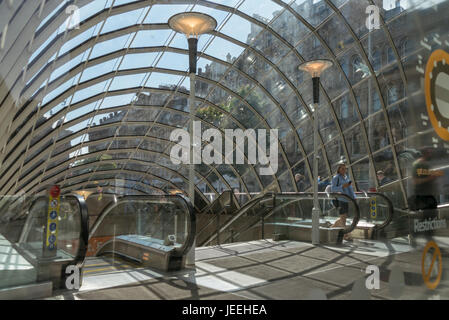 St Enoch subway ingresso,St Enoch Square,Glasgow, Scotland, Regno Unito Foto Stock