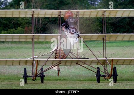 1910 Avro triplano parte della collezione Shuttleworth Foto Stock