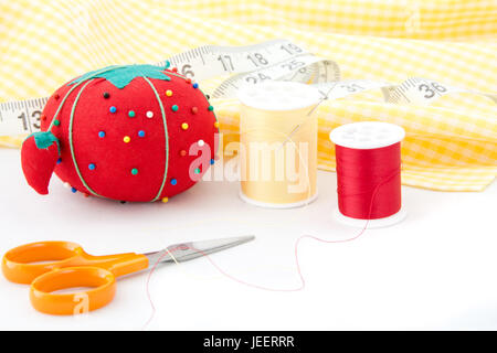 Accessori per il cucito Foto Stock