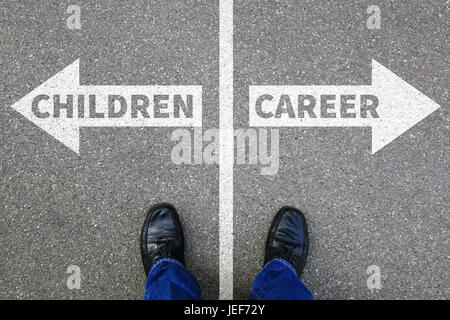 Bambini Bambino kids il successo professionale di lavoro vita di lavoro business concetto riuscito Foto Stock