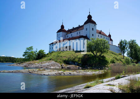 Castello L?ck? In V?sterg?tland sull'isola Kallands? Nella V?nern appartiene al barocco castelli della Svezia., Schloss Läckö in Västergötland auf der Foto Stock