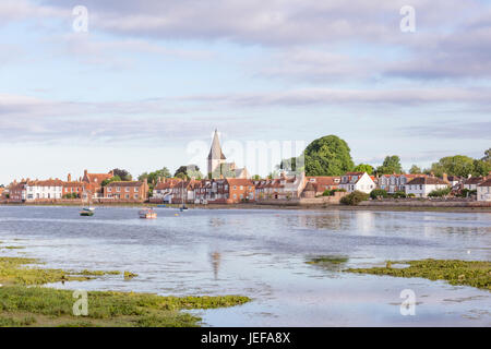 L'attraente villaggio costiero di Bosham, West Sussex, in Inghilterra, Regno Unito Foto Stock