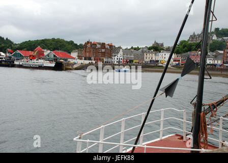 Scozia una vista porto di Oban Bay Scotland Regno Unito. Prese Giugno 2017 Foto Stock
