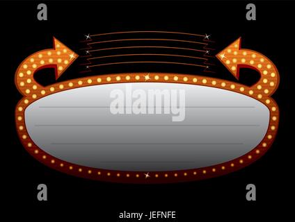 Targhetta decorata Illustrazione Vettoriale