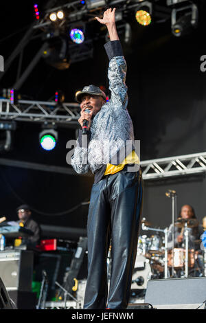 Jimmy Cliff presso il Festival Wickerman Foto Stock