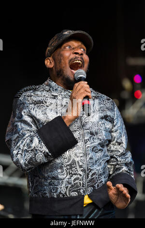 Jimmy Cliff presso il Festival Wickerman Foto Stock