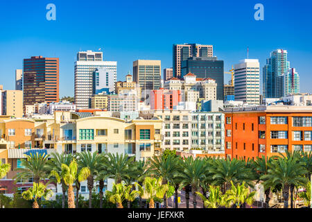 San Diego, California, Stati Uniti d'America downtown skyline della citta'. Foto Stock