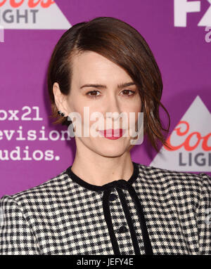 SARAH PAULSON US attrice cinematografica nel marzo 2017. Photo: Jeffrey Mayer Foto Stock