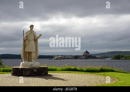 Pellegrinaggio religioso di St Patrick Purgatorio Loch Durg Irlanda isola stazione County Donegal Foto Stock