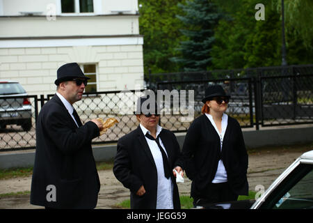 Otwock, Polonia. Il 24 giugno 2017. Oldtimer visualizza avviene a Otwock. Credito: Jake Ratz/Alamy Live News Foto Stock