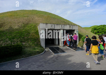 Tomba Daereungwon complesso in Gyeongju Foto Stock