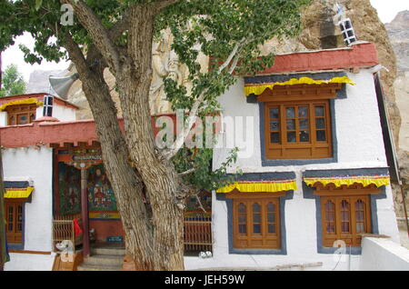 Il monastero mulbekh in ladakh, India Foto Stock