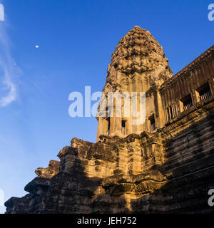 Tempio buddista, Angkor Wat; Krong Siem Reap, Siem Reap Provincia, Cambogia Foto Stock