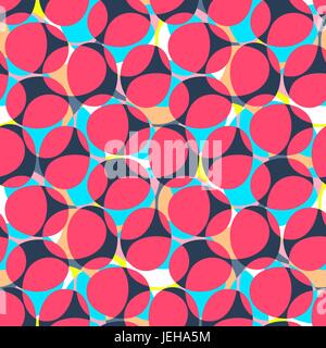 Abstract seamless pattern. Forme ovali motif sfondo. Dercorazione elegante design Illustrazione Vettoriale