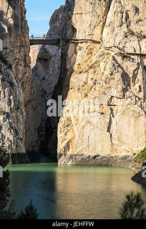 El Caminito del Rey; El Chorro, Malaga, Spagna Foto Stock