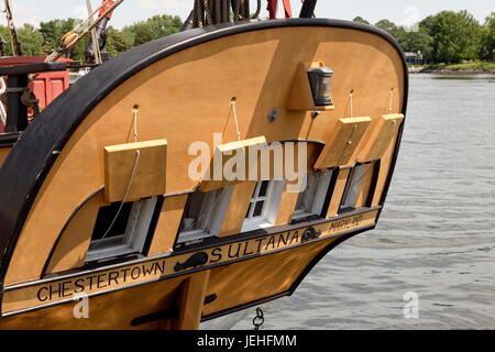 1768 Schooner Sultana (replica) nave a vela Foto Stock